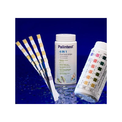 Palintest 6 in 1 Pool Test Strips - Poolshop.com.au Palintest 6 in 1 Pool Test Strips - Poolshop.com.au